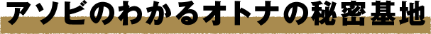 アソビのわかるオトナの秘密基地